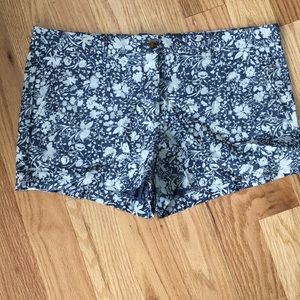 Gap chambray shorts with floral design